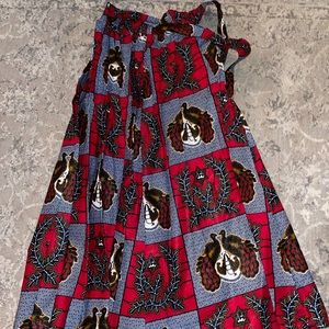 African print skirt